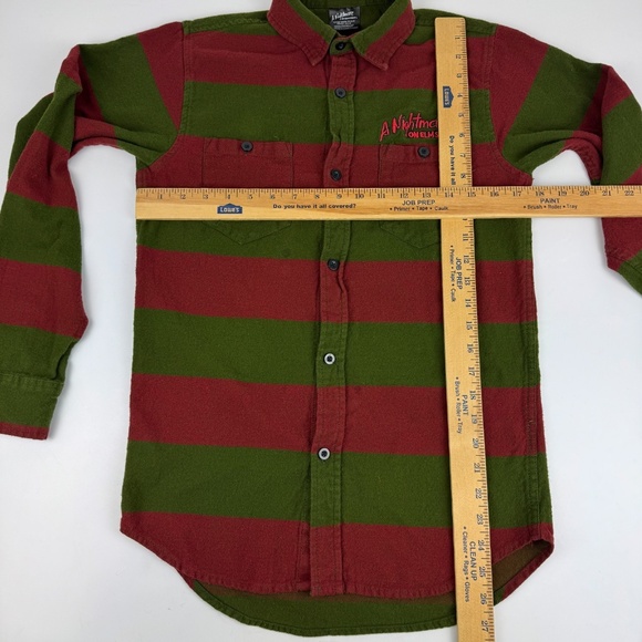 A Nightmare on Elm Street Mens Size S Freddy Krueger Flannel Shirt *Read - Picture 8 of 11